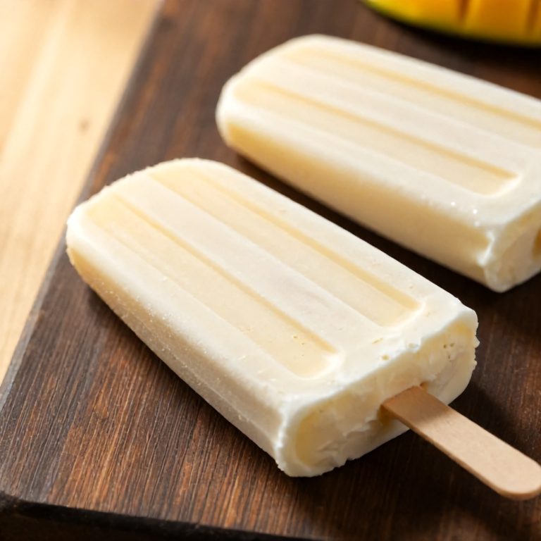 Mango Greek Yogurt Popsicles