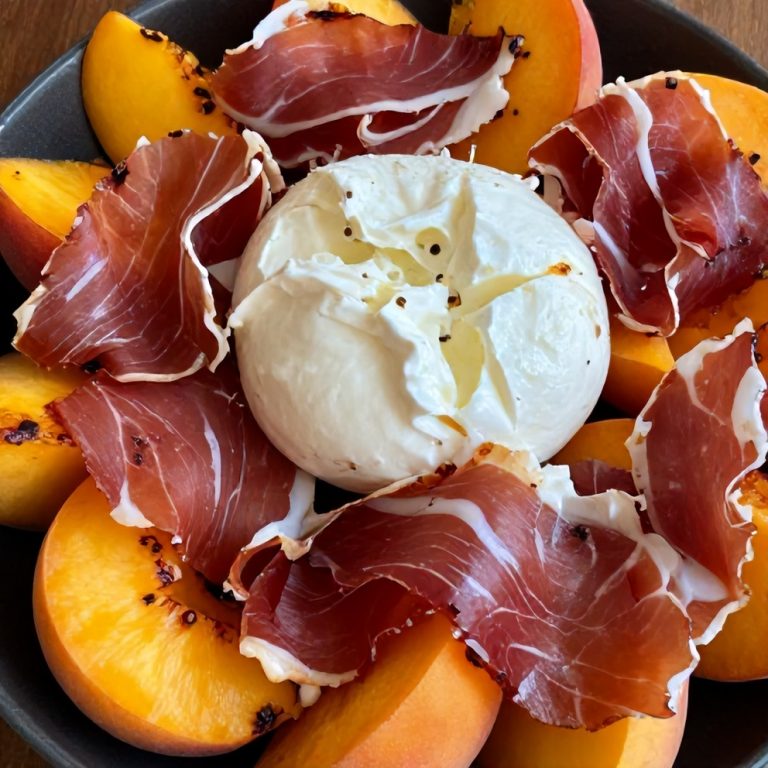 Mediterranean Grilled Peach Salad