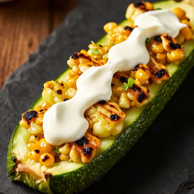 Mexican Street Corn Style Grilled Zucchini