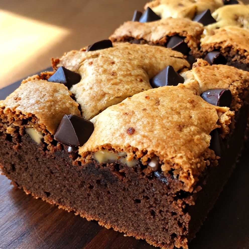 Moist Banana Bread Brownies