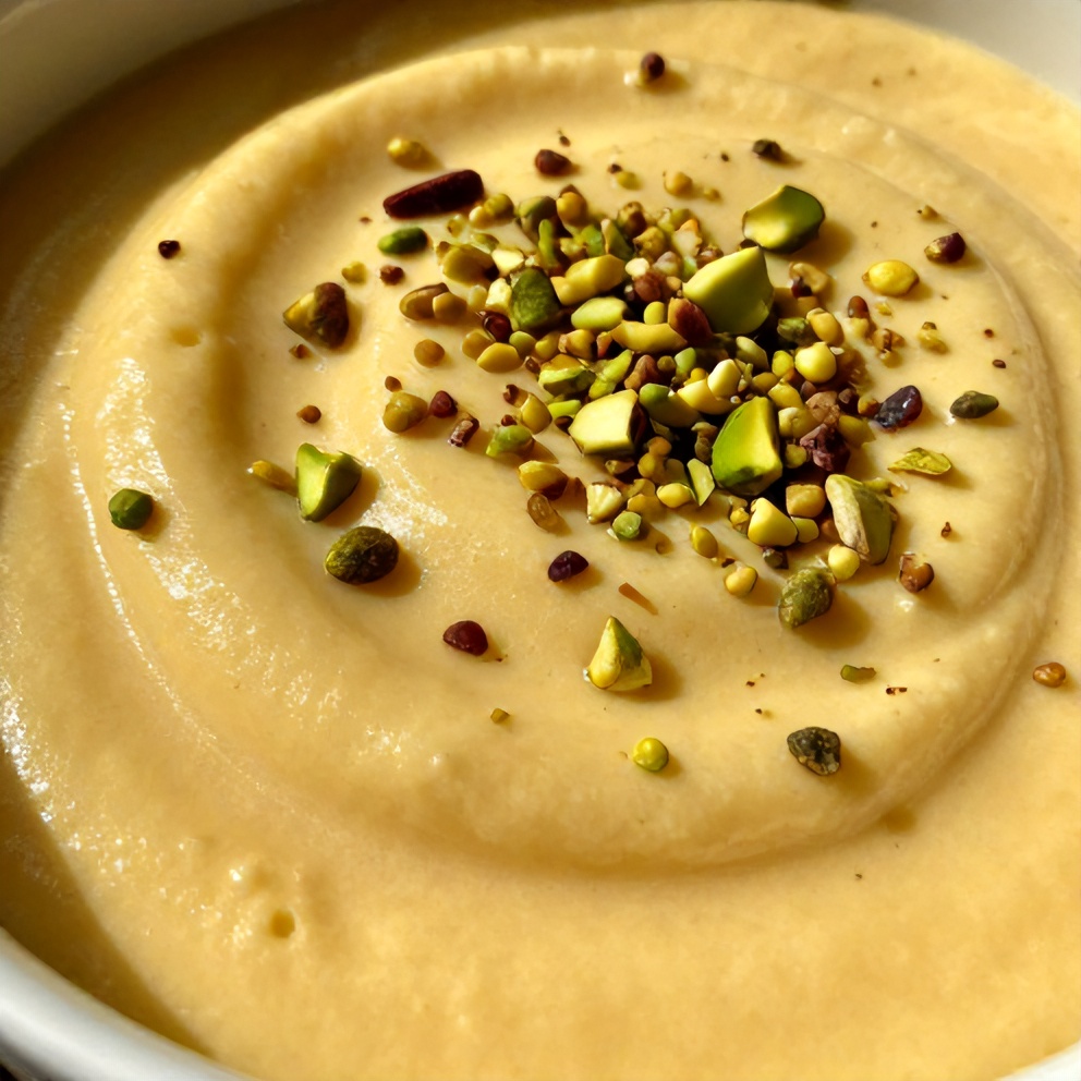 orange blossom semolina pudding