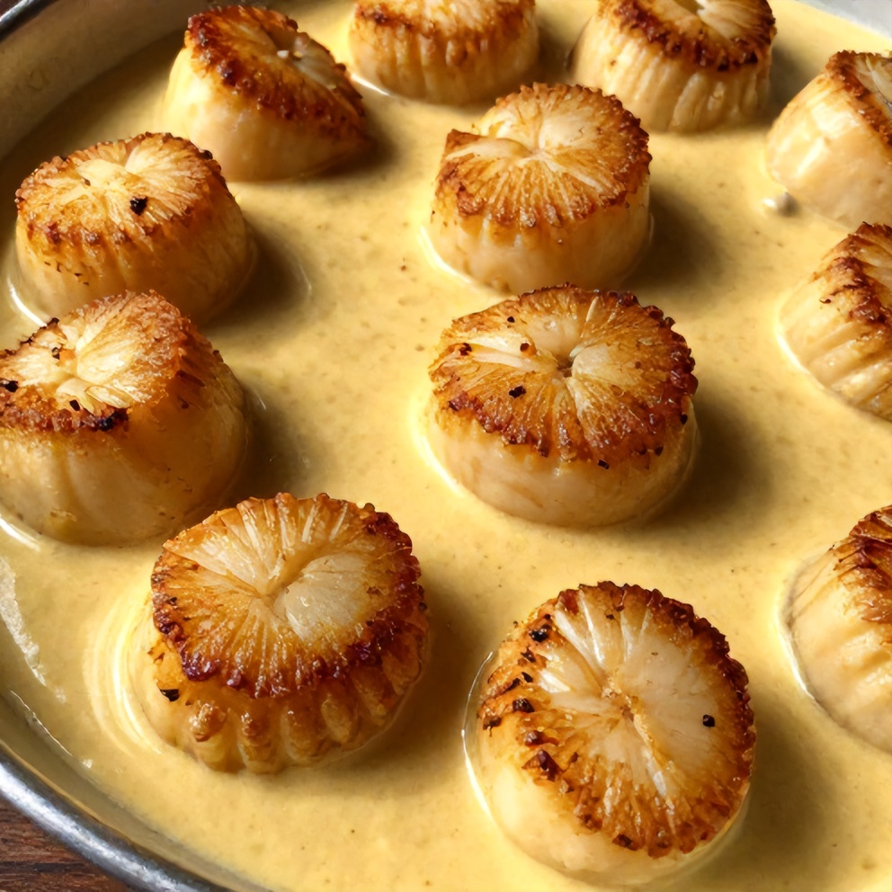 Quick Cajun Scallops