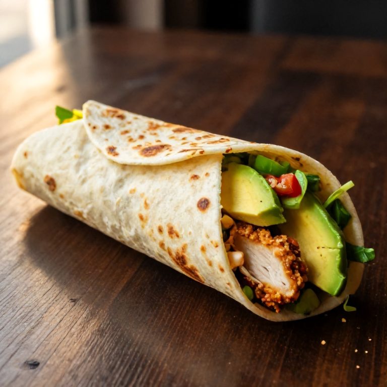 Quick Chicken Avocado Wrap