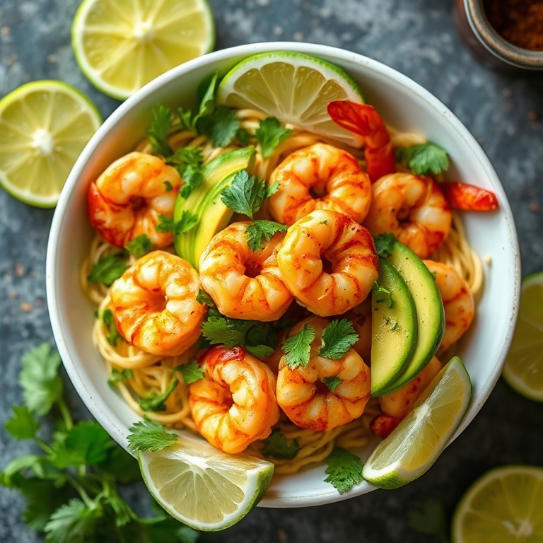 Quick Chipotle Lime Shrimp Bowl