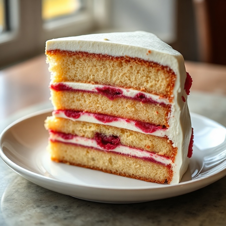 Raspberry Magic Cake