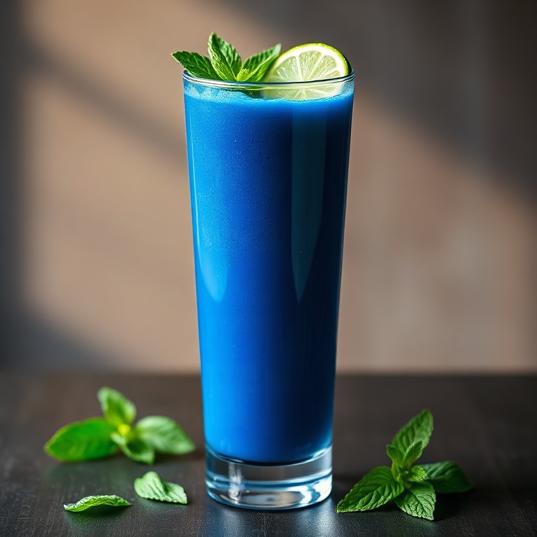 Refreshing Blue Spirulina Juice