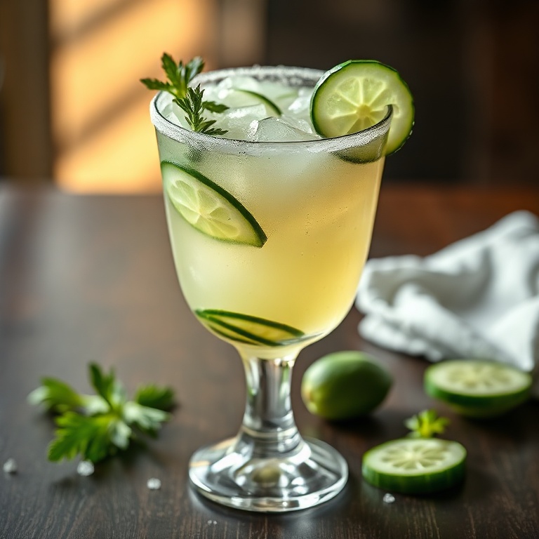 Refreshing Cucumber Margarita