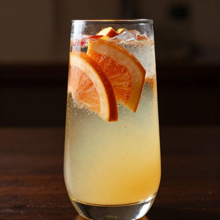 refreshing sparkling fruit punch