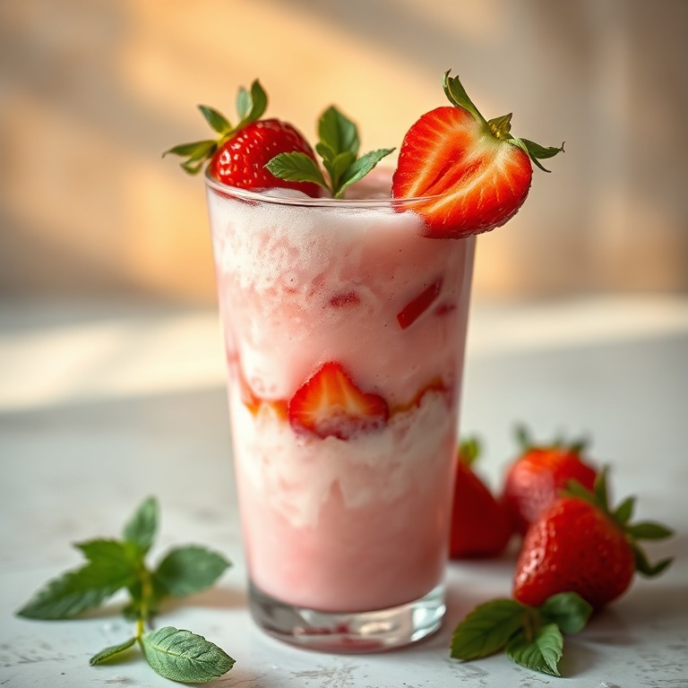 Refreshing Strawberry Sago