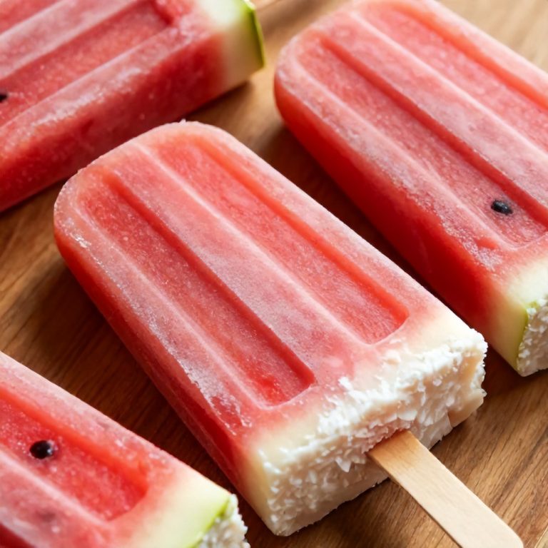 Watermelon Coconut Popsicles
