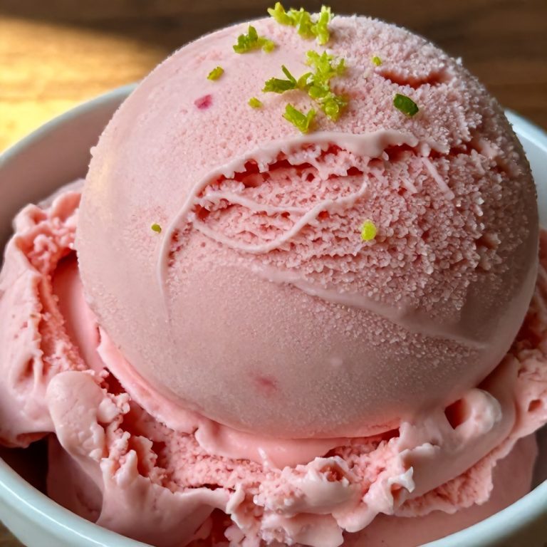 Roasted Strawberry Basil Ice Cream