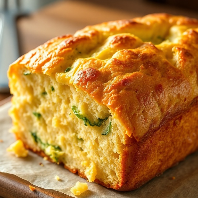 Savory Zucchini Cheddar Quick Bread