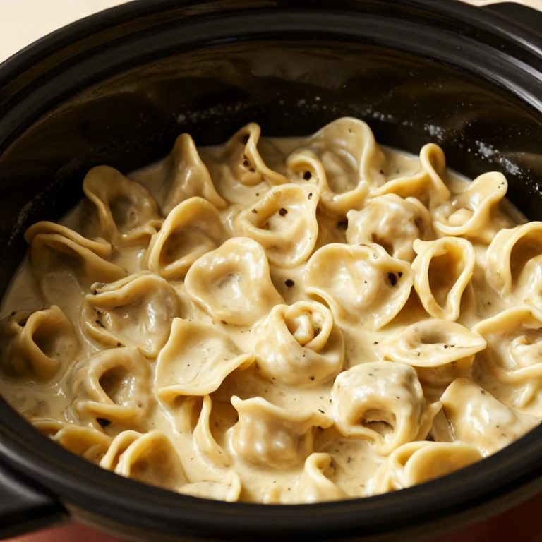 slow cooker creamy chicken tortellini