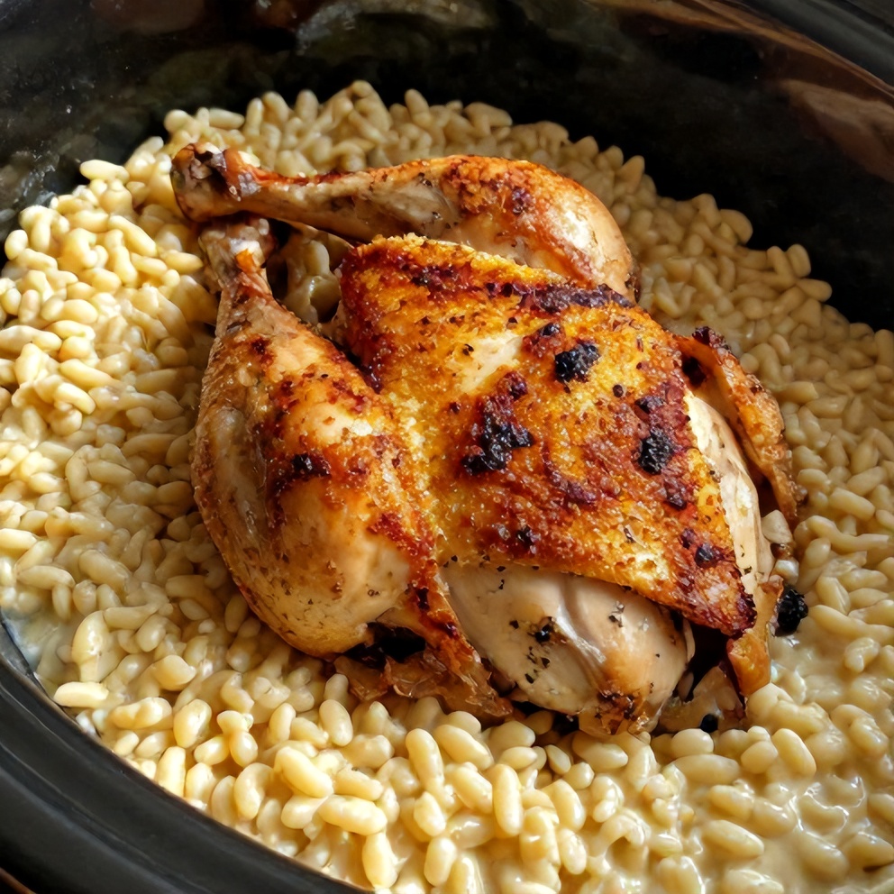 Slow Cooker Parmesan Herb Chicken