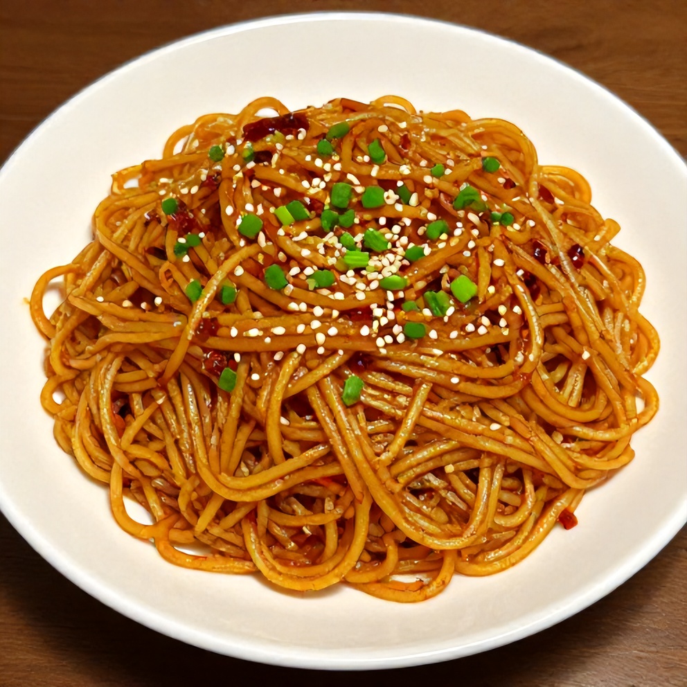 Spicy Potato Noodles Ready to Serve