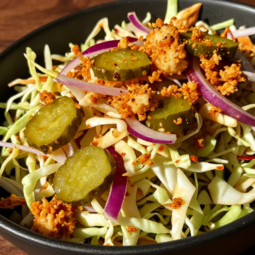 Sweet and Spicy Pickle Slaw