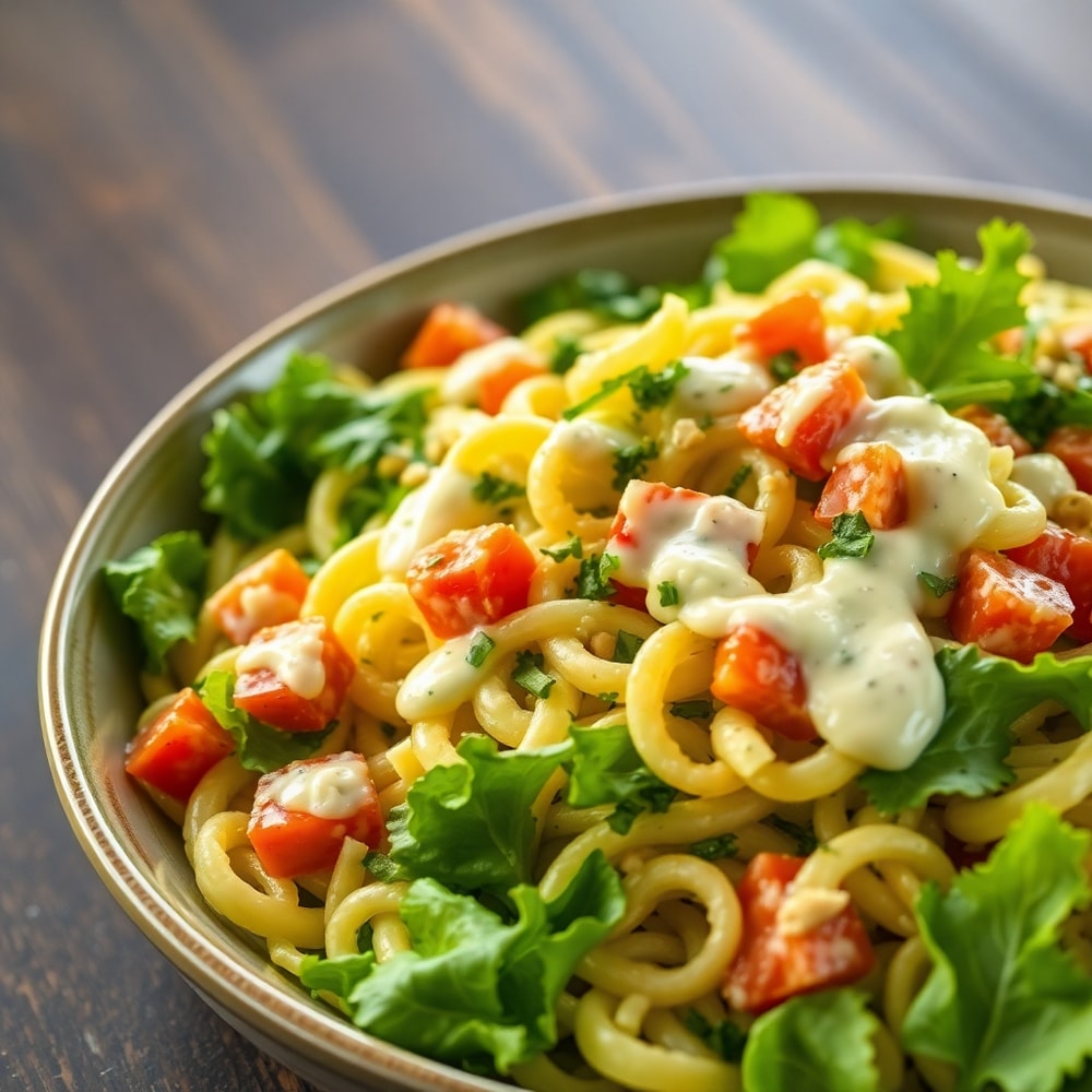 20-minute green goddess pasta salad