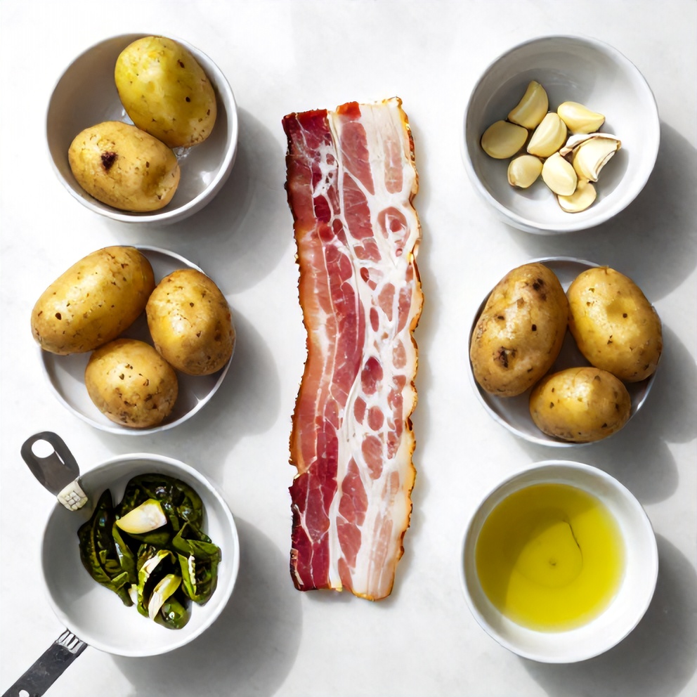 Bacon Wrapped Monkfish Ingredients