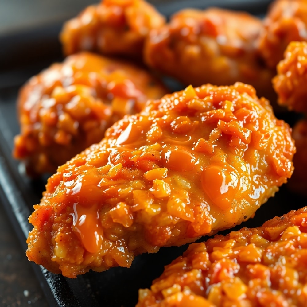 Baked Crunchy Hot Honey Chicken