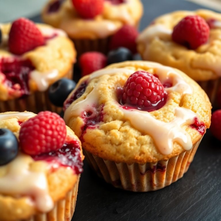 berry cream cheese muffins