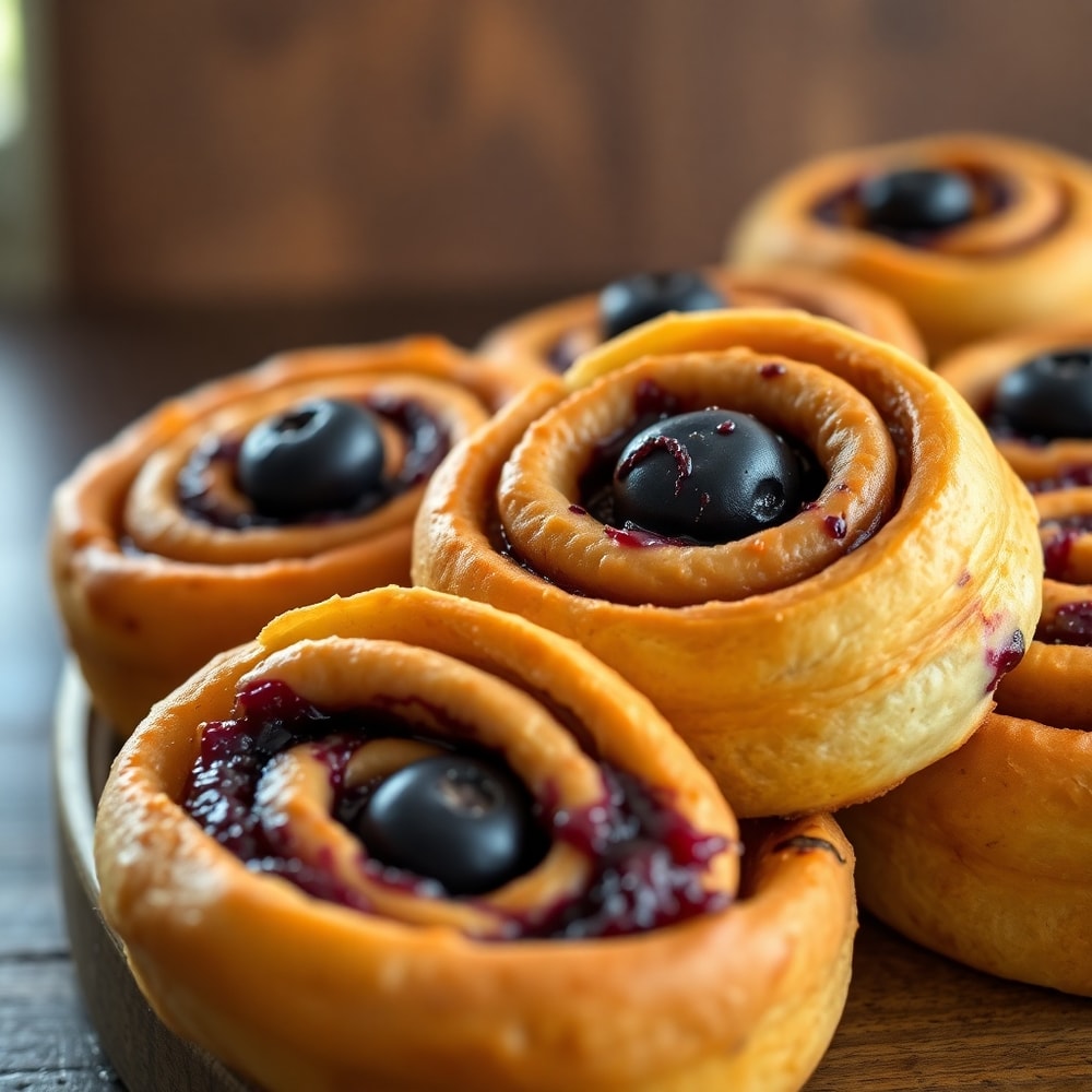 Blueberry Cinnamon Rolls
