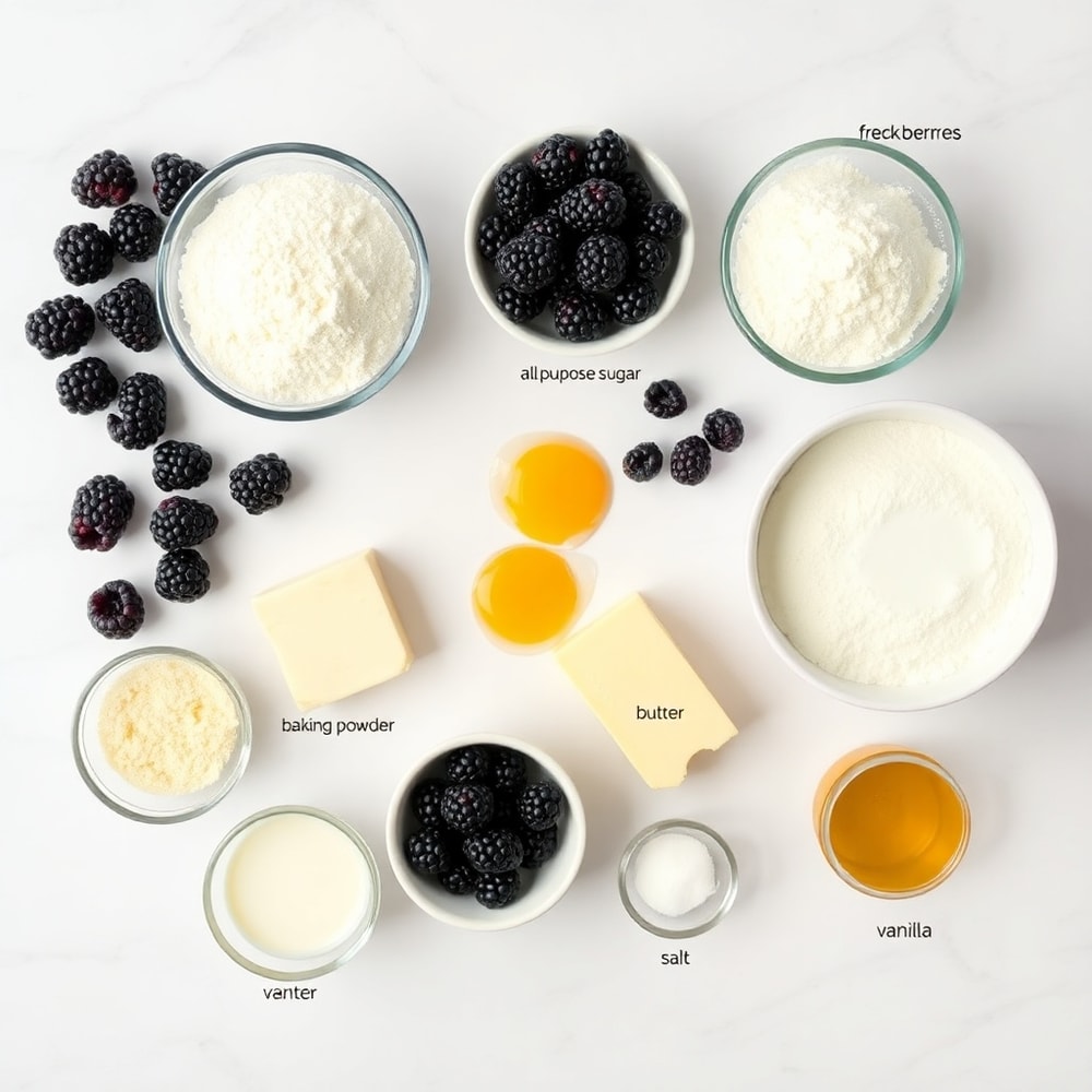 Blackberry Muffins Ingredients