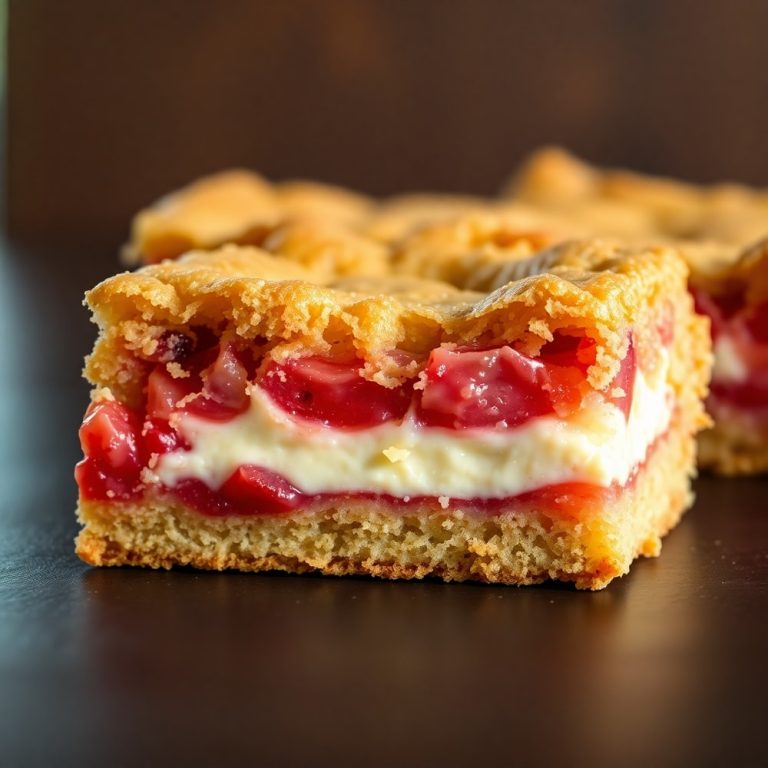 rhubarb bars