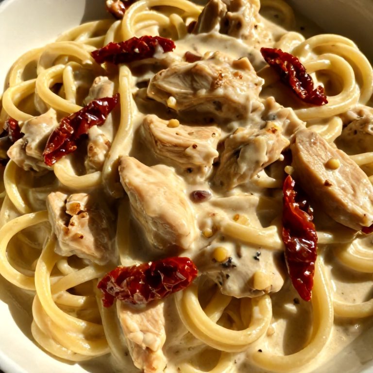 Creamy Chicken Pasta with Sun-Dried Tomatoes