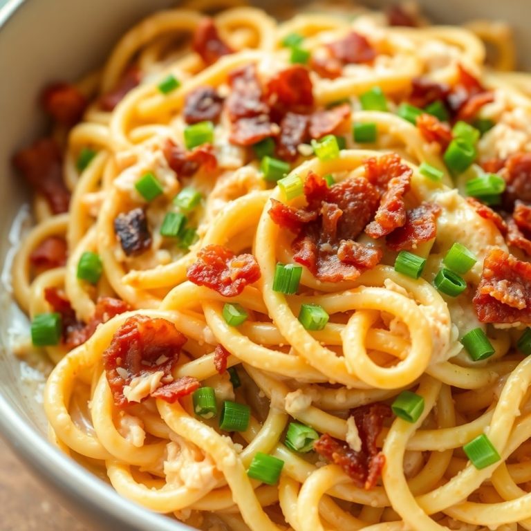 creamy crack chicken pasta
