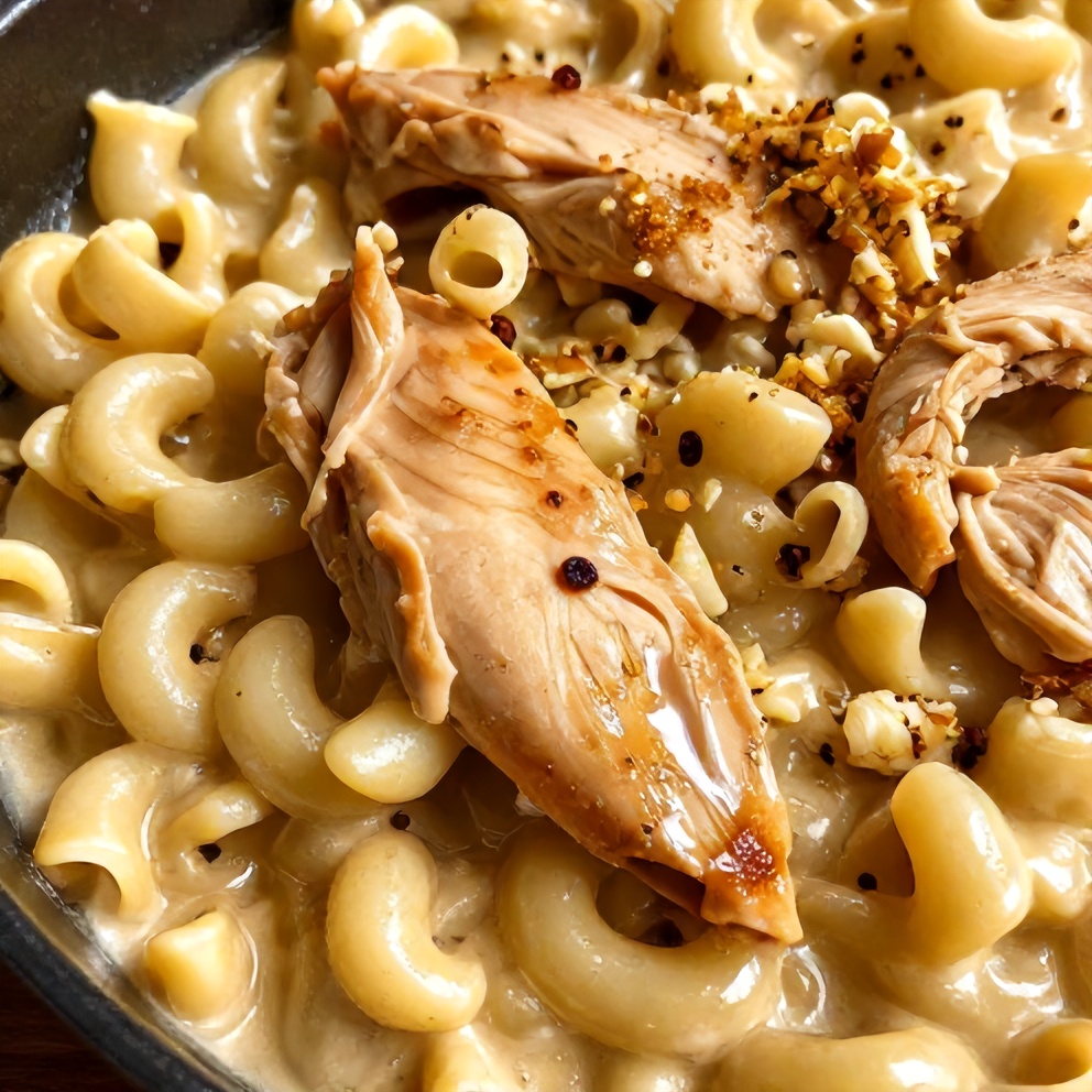 creamy garlic chicken pasta