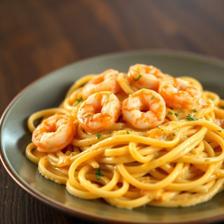 creamy garlic shrimp