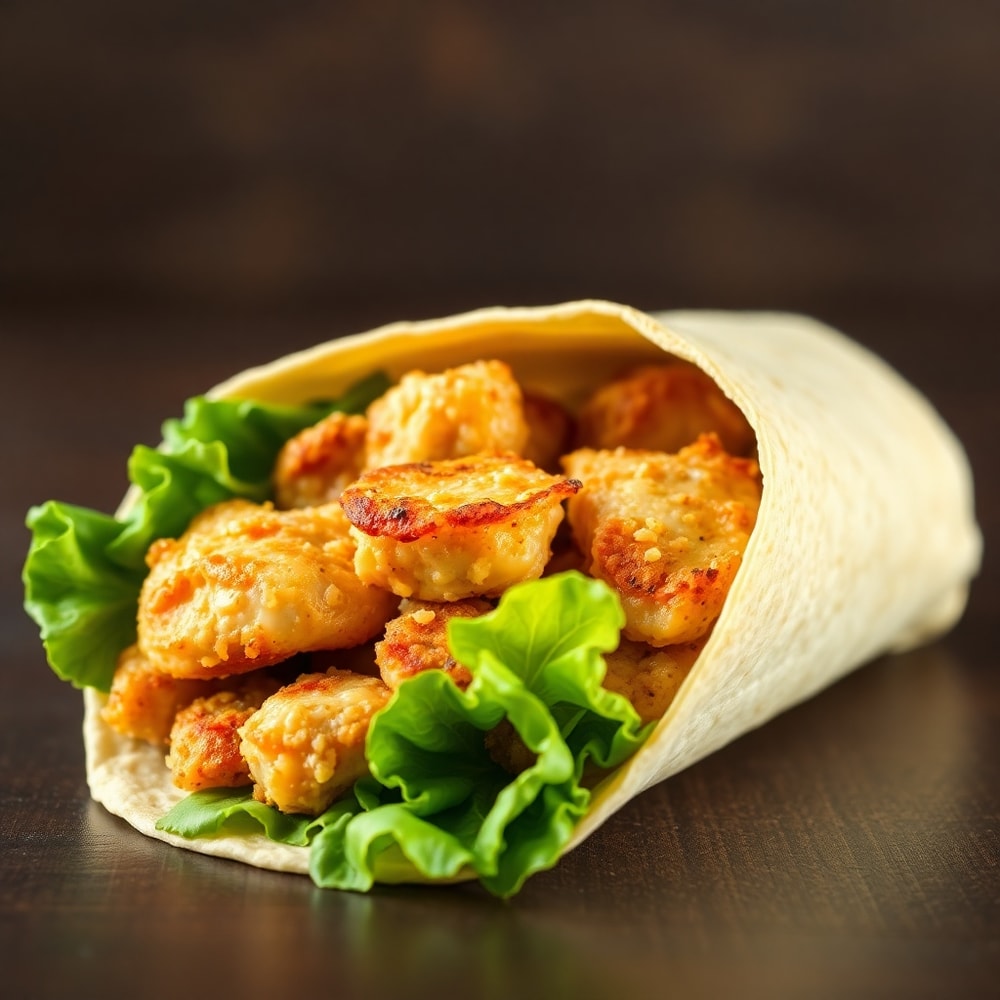 crispy caesar wrap