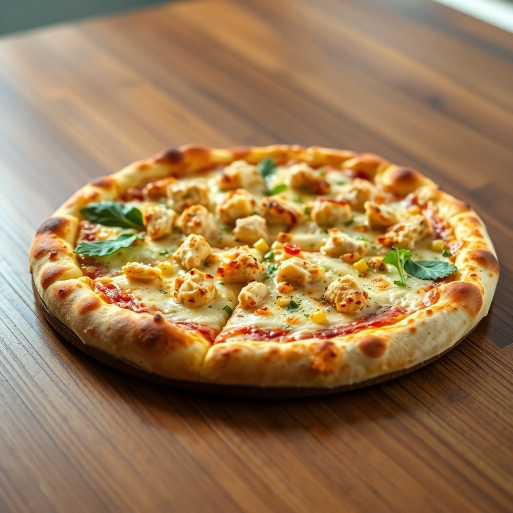 Chicken Caesar Salad Pizza