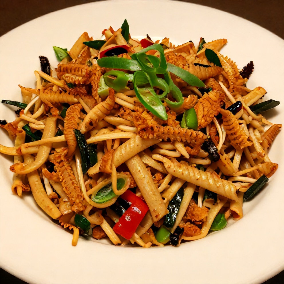 Crispy Cowboy Caviar Pasta Salad Close-Up