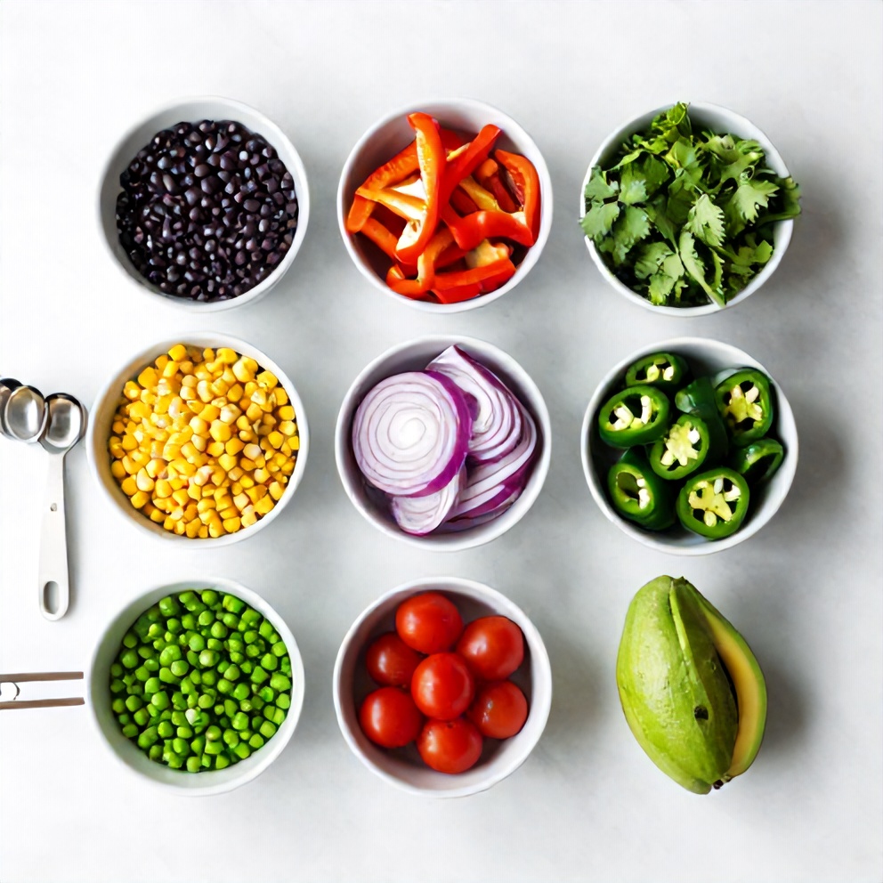 Cowboy Caviar Pasta Salad Ingredients