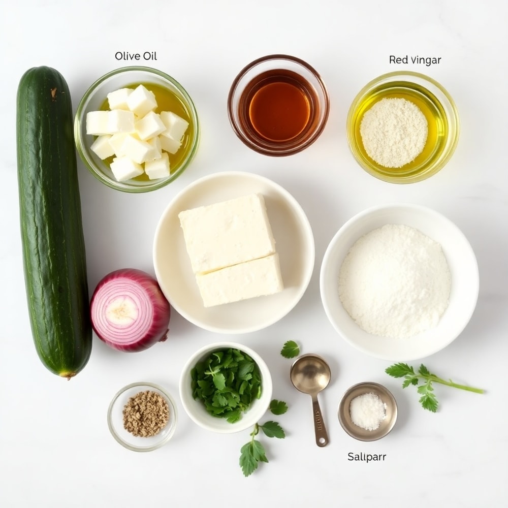 Cucumber Feta Salad Ingredients