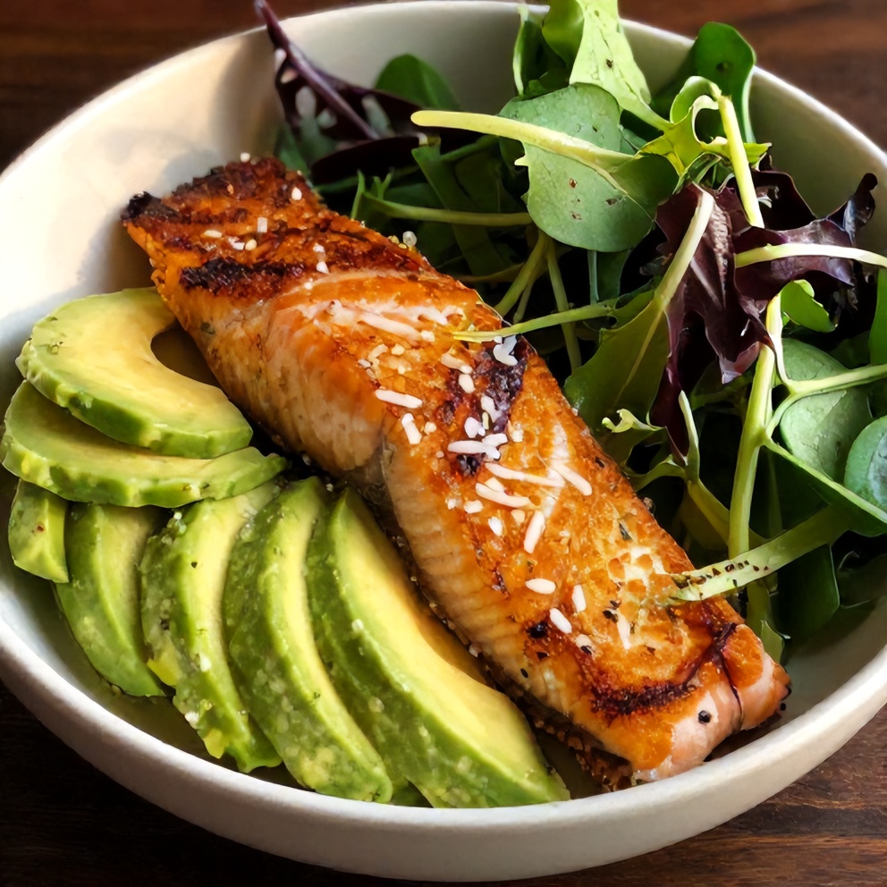 crispy salmon bowls