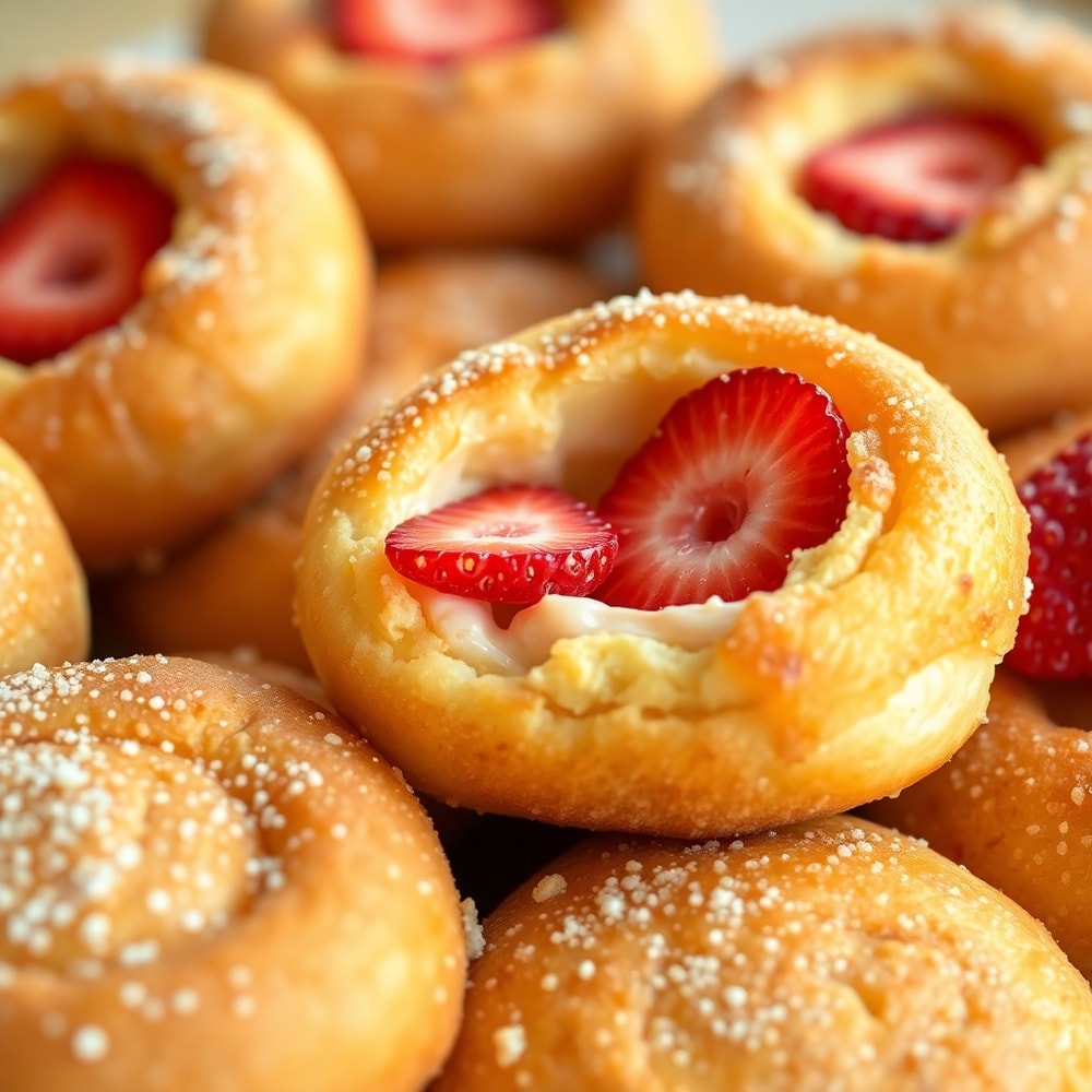 Strawberry Cheesecake Breakfast Rolls