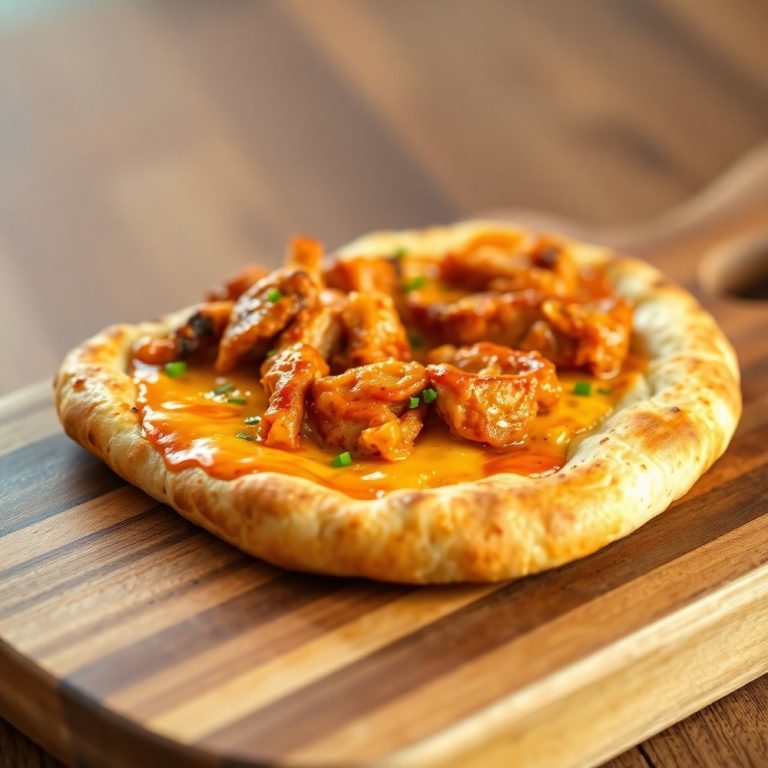 Easy BBQ Chicken Flatbread
