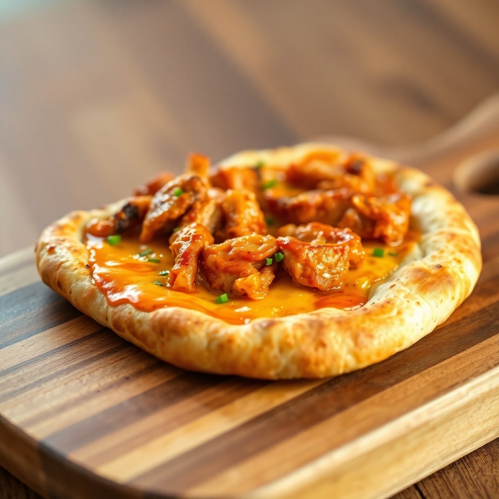 Easy BBQ Chicken Flatbread