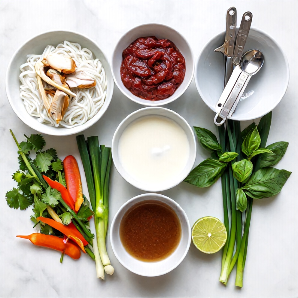 Thai Red Curry Noodles Ingredients