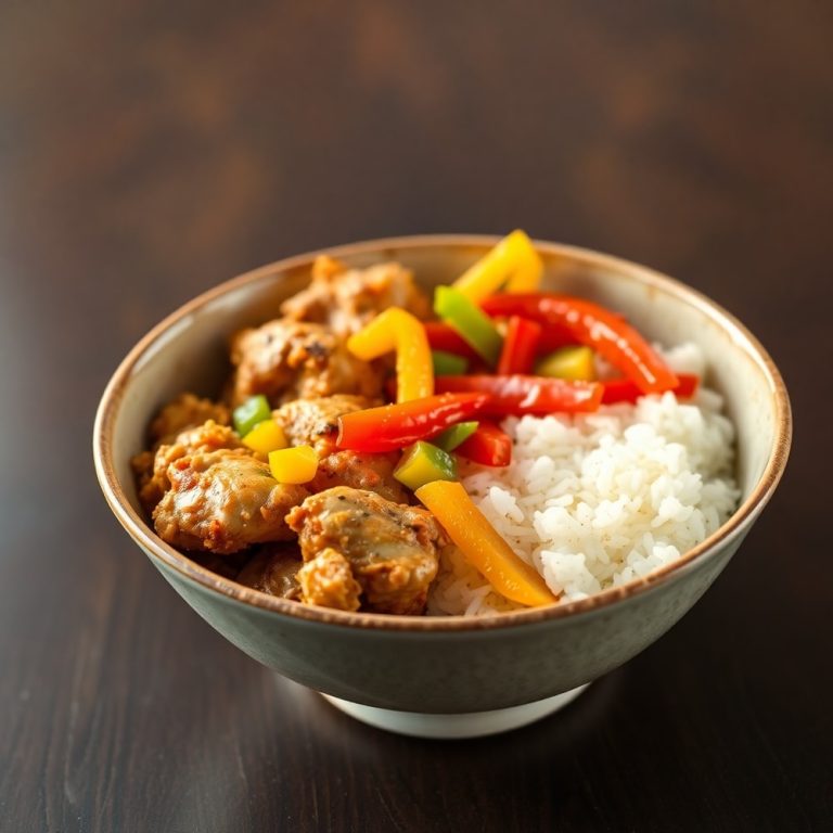 Easy Coconut Chicken Rice Bowl