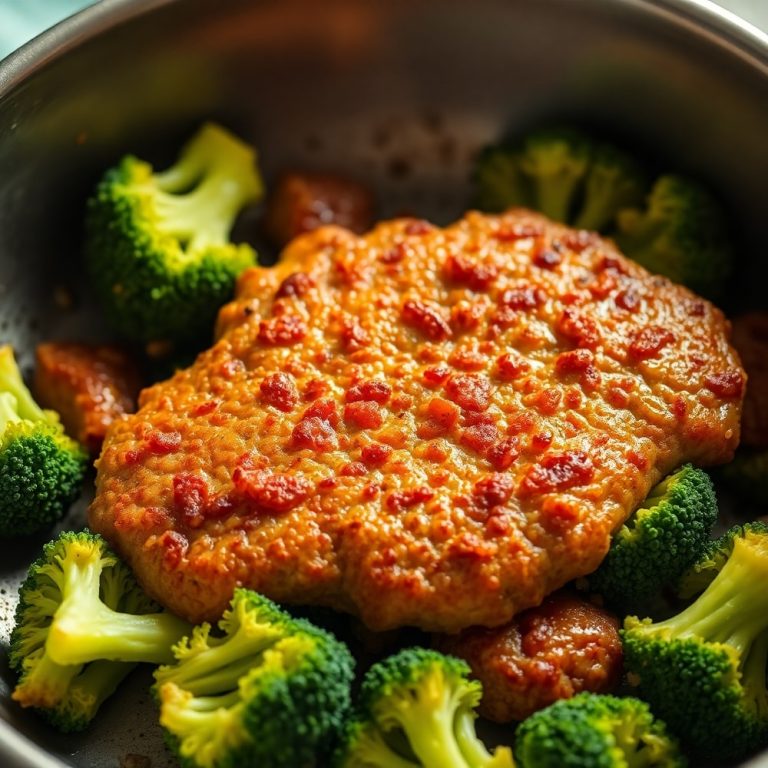 easy hamburger meat and broccoli