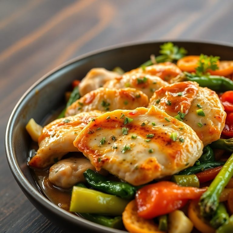 Easy Crockpot Garlic Herb Chicken
