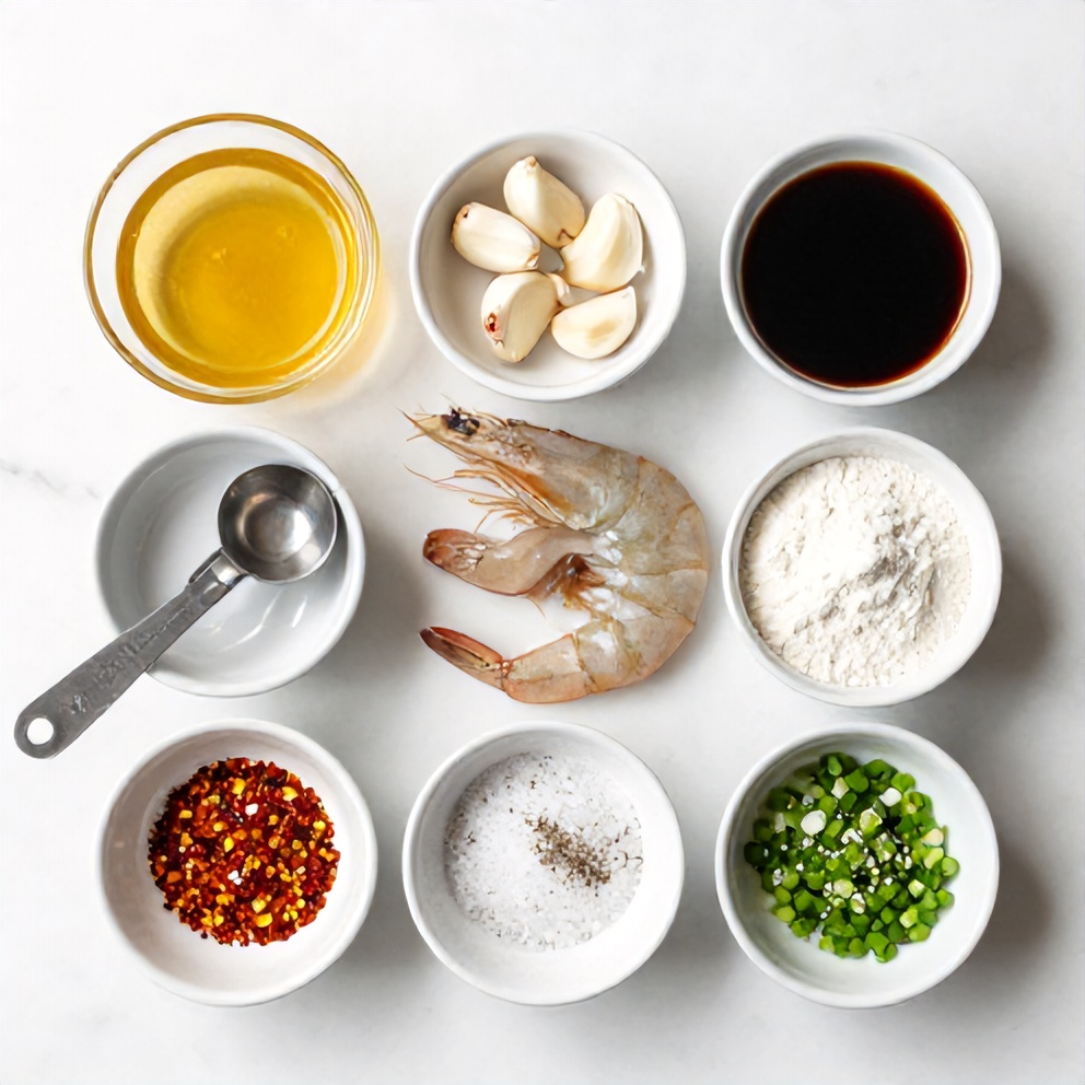 Honey Garlic Shrimp Ingredients
