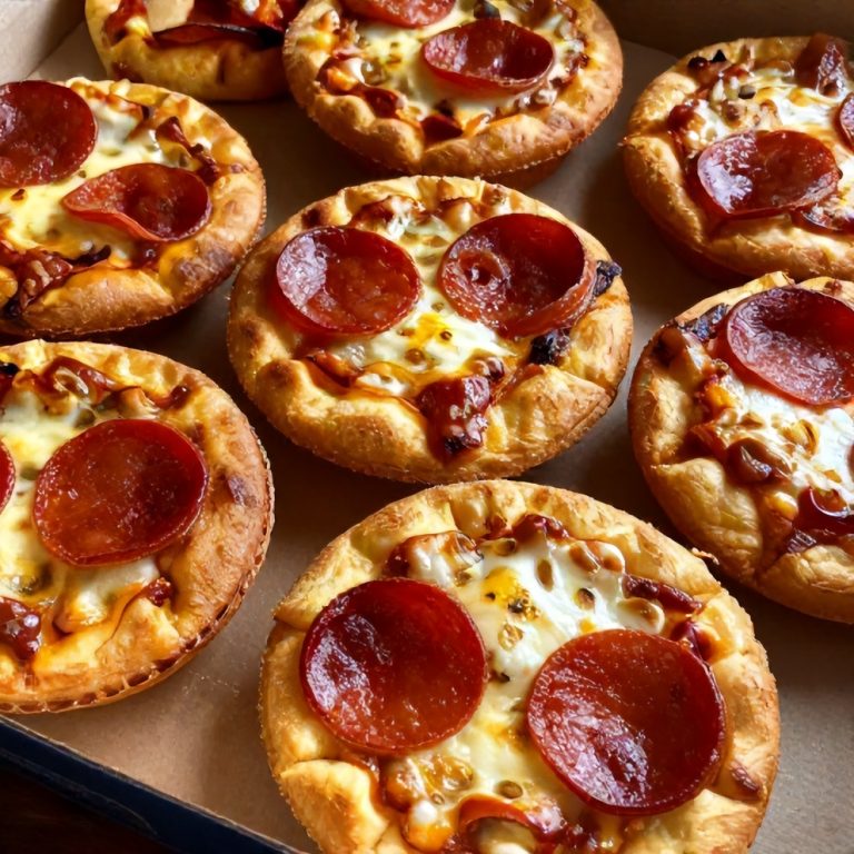 Easy Mini Pepperoni Pizza Cups