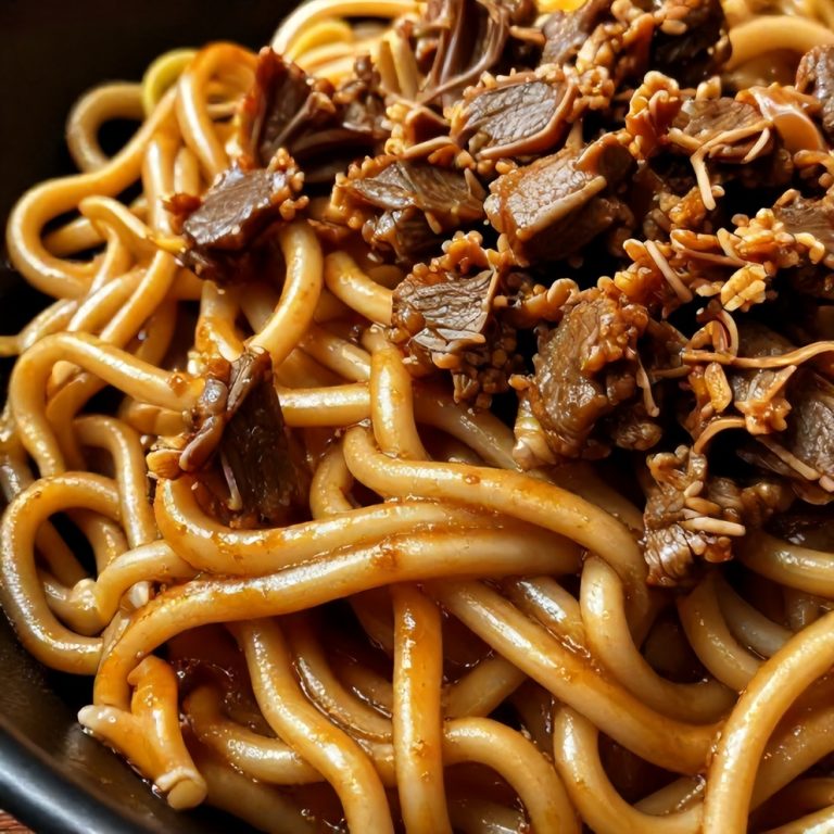 Easy Mongolian Ground Beef Noodles