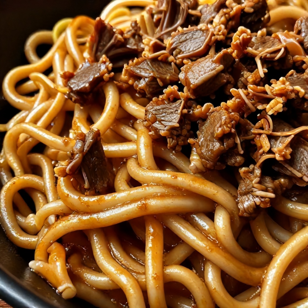 Easy Mongolian Ground Beef Noodles