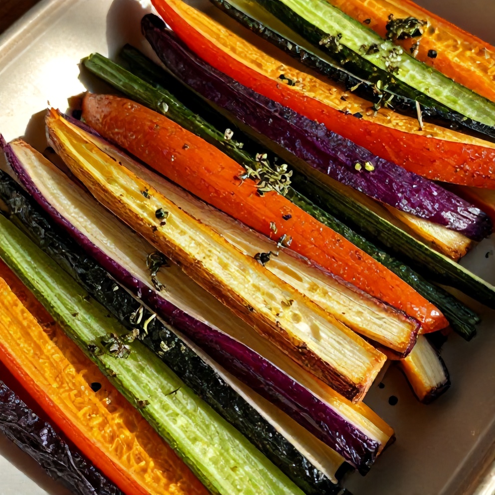 Easy Roasted Rainbow Vegetables