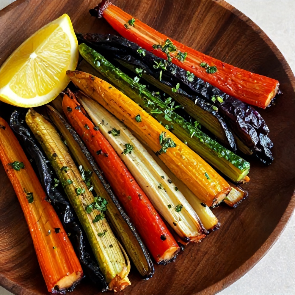 Perfectly Roasted Rainbow Vegetables with Fresh Herbs